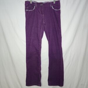 Mini Boden Kids Purple Corduroy Pants Size 14Y
